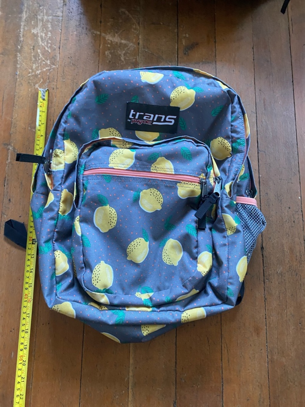 Trans by JanSport  lovely Lemon Print supermax backpack - Picture 2 of 13